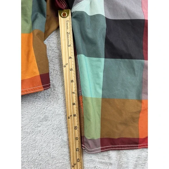 Rusty Board Shorts Men's Size 34 Stretch Plaid Swim Surfer Skater Preppy - Picture 6 of 7